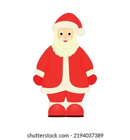 Ilustración vectorial de Santa Claus. Año Nuevo. Navidad.