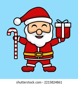 Vector illustration of santa claus on christmas event