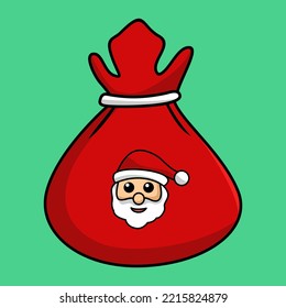 Vector illustration of santa claus on christmas event