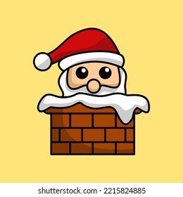 Vector illustration of santa claus on christmas event