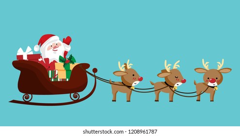 Santa Reindeer Images Stock Photos Vectors Shutterstock