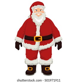 Vector Illustration of Santa Claus Standing