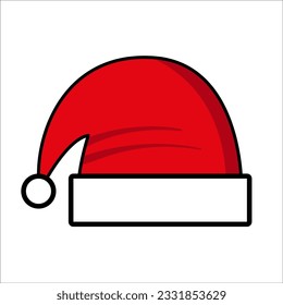 
Vektorgrafik von Weihnachtsmütze für Design, Verpackung, Postkarten für Weihnachten und Neues Jahr