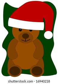 Vector Illustration - Santa Teddy