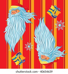 vector illustration, santa texture, pattern concept.