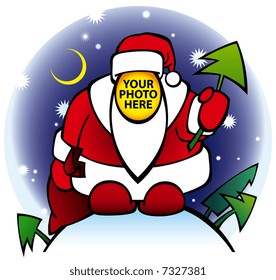 Vector Illustration Of Santa Without Face ? Put Your Photo Here!!!