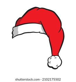 vector illustration of Santa's hat