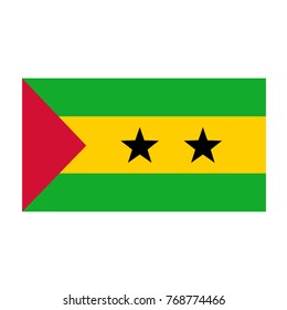 vector illustration of Sao Tome and Principe flag