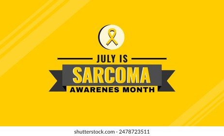 Vector Illustration of Sarcoma Awareness Month with Ribbon.