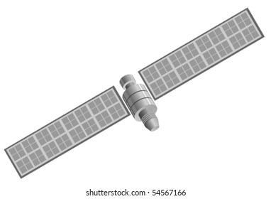 Vector illustration of satellite