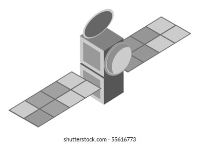 Vector illustration of satellite