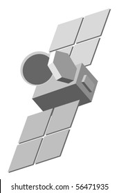 Vector illustration of satellite