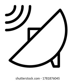 Vektorgrafik einer Satellitenschüssel