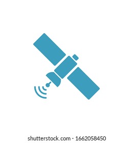 Vector illustration, satellite icon template 