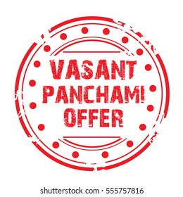 Vector illustration of a Satmp For Happy Vasant Panchami.