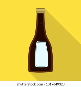 Vector illustration of sauce  and soy icon. Collection of sauce  and vodka stock vector illustration.