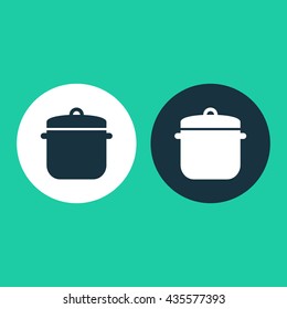 Vector illustration of saucepan icon