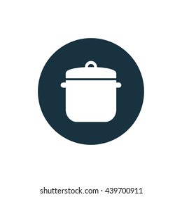 Vector illustration of saucepan icon