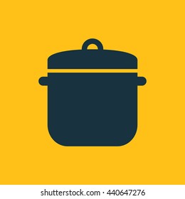 Vector illustration of saucepan icon