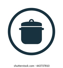 Vector illustration of saucepan icon