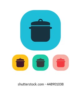 Vector illustration of saucepan icon
