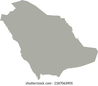 Vector illustration of Saudi Arabia map