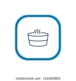 Vector illustration of sauna icon line. Beautiful hotel element also can be used as spa icon element.
