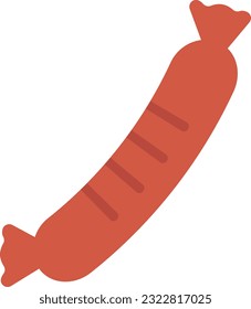 Vector illustration of a sausage.