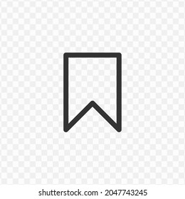 Vector illustration of save label icon in dark color and transparent background(png).