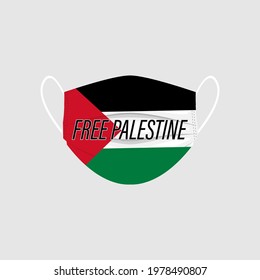 Vector illustration for save Palestine, free Palestine  