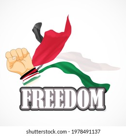 Vector illustration for save Palestine, free Palestine  