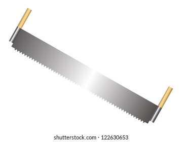 Vector illustration of saw