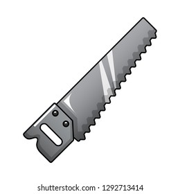 Vector illustration of saw