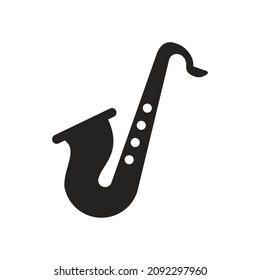 vector illustration of saxophone, tune, song, musical instrument, orchestra, drama, art performance. Icons that are very suitable for use in the music industry, business, logos, websites, applications