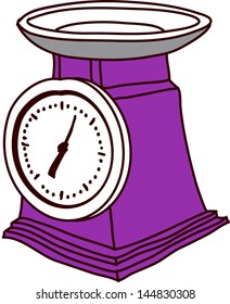 Vector illustration of a scale