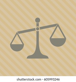 Vector Illustration of Scale in grey color
