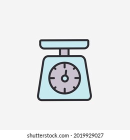 Vector illustration of a scales