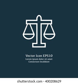 Vector illustration of scales icon