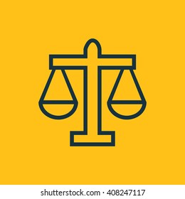 Vector illustration of scales icon