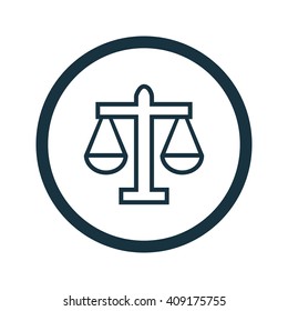 Vector illustration of scales icon