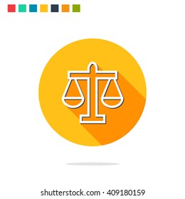 Vector illustration of scales icon