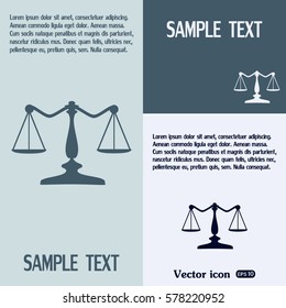 Vector illustration  scales icon