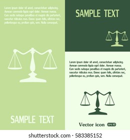 Vector illustration  scales icon