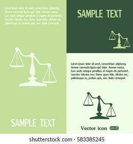 Vector illustration  scales icon