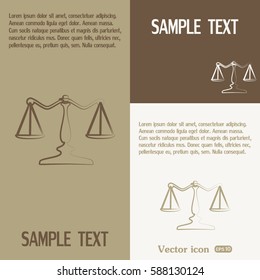 Vector illustration  scales icon