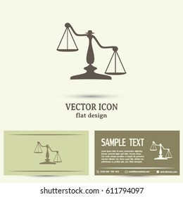Vector illustration  scales icon