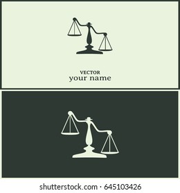 Vector illustration  scales icon