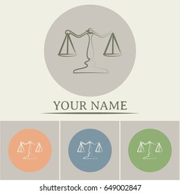 Vector illustration  scales icon
