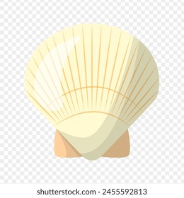 Vector illustration of Scallop on transparent background