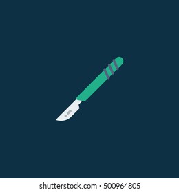 Vector illustration of scalpel icon isolated